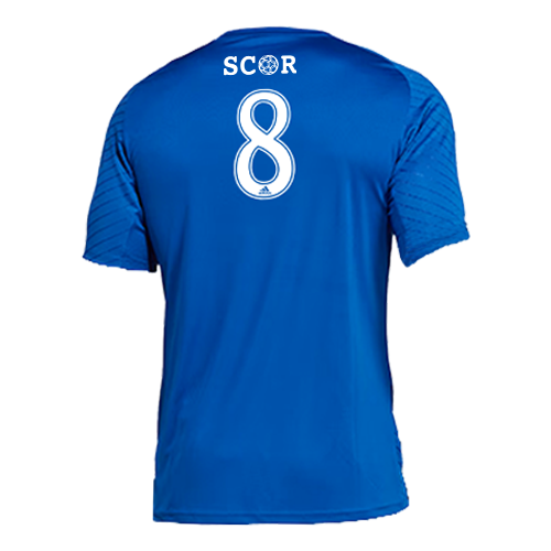 Camiseta de juego para hombre Midwest EX SCOR E64 RL - Azul real