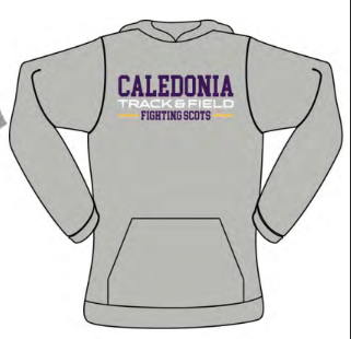 Caledonia Track & Field Gildan 50/50 Hoodie - Grey