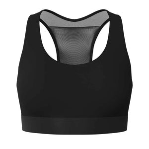 Sujetador deportivo Calvin XC New Balance con bolsillos elegantes, color negro