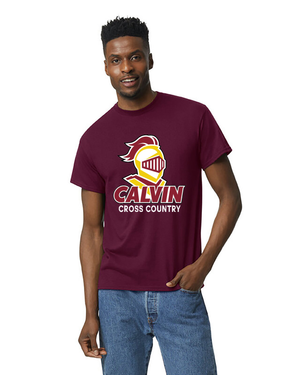 Calvin XC Gildan Short Sleeve T-shirt-Maroon