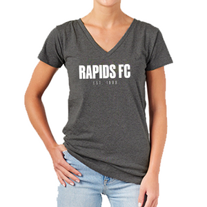 Rapids FC Women's V-Neck Tee - Grey