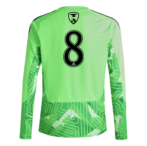 West Michigan Heat Men's Long Sleeve Goalkeeper Jersey - Lime Green