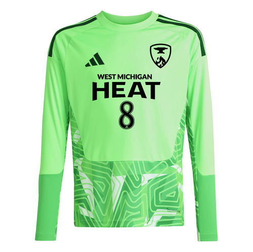 West Michigan Heat Youth Long Sleeve Goalkeeper Jersey - Lime Green