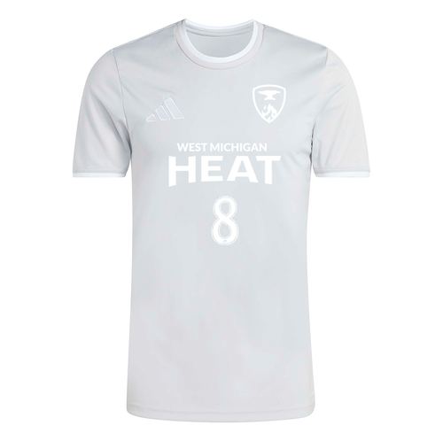 West Michigan Heat Youth Training Jersey - Grey