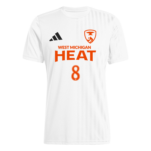 West Michigan Heat Youth Game Jersey - White