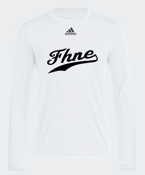 FHNE Hockey Men's Long Sleeve Pregame BOS Tee - White
