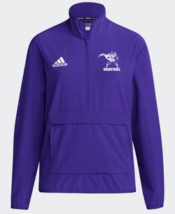 CAL BB Men's Coach Long Sleeve 1/4 Zip Jacket - Purple