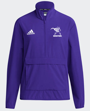 CAL BB Men's Coach Long Sleeve 1/4 Zip Jacket - Purple