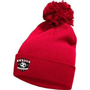 Gorro con pompón LASSO - Rojo