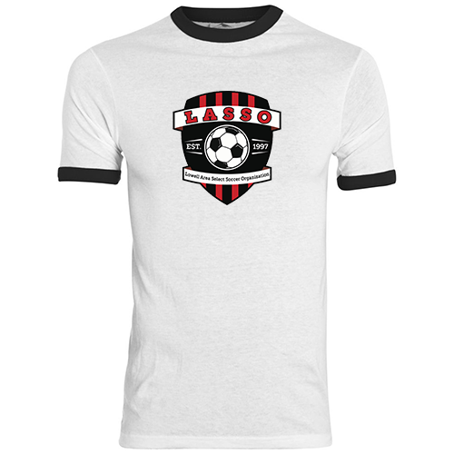 Camiseta juvenil LASSO - Blanca/negra