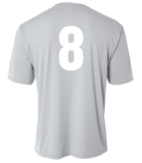 Midwest United Spring Youth 2025 Short Sleeve Jersey - Silver