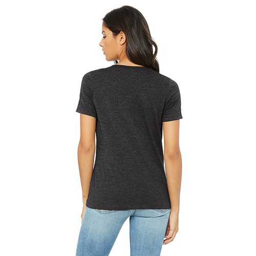 WM Heat Women's Short Sleeve V-Neck Tee - Dark Grey