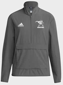 CAL BB Women's Coach Long Sleeve 1/4 Zip Jacket - Grey