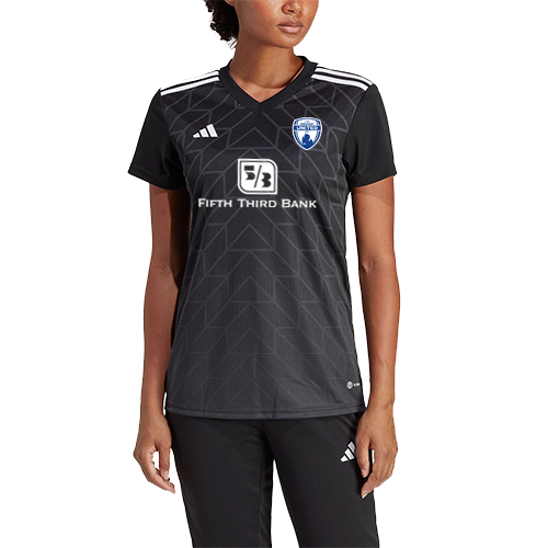 Camiseta de juego de portero de la ECNL de Midwest United para mujer, color negro