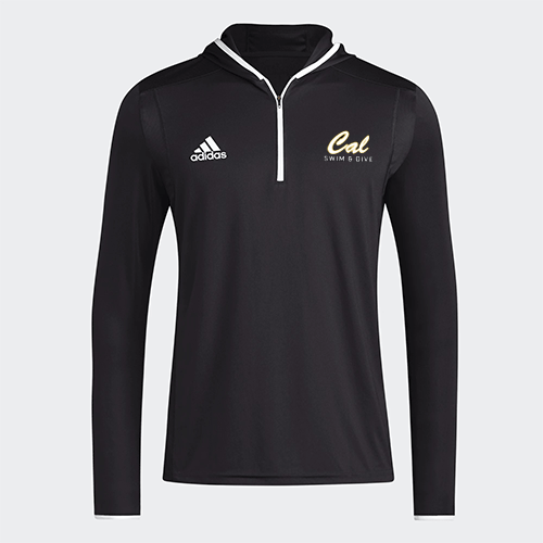 CAL Swim Men's Team Issue Hooded Long Sleeve - Black