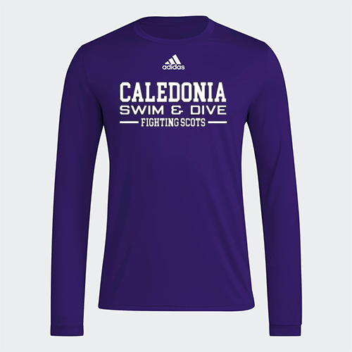 Camiseta BOS de manga larga para antes del partido para hombre de CAL Swim, color morado