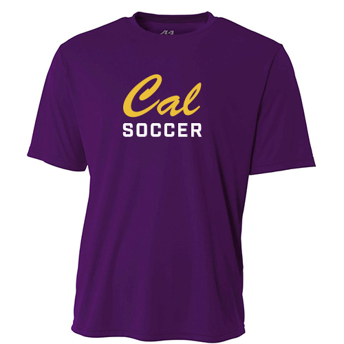 Caledonia Women's Soccer Men's Cooling Short Sleeve Crew - Purple