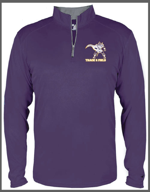 Caledonia Track & Field 1/4 Zip - Purple